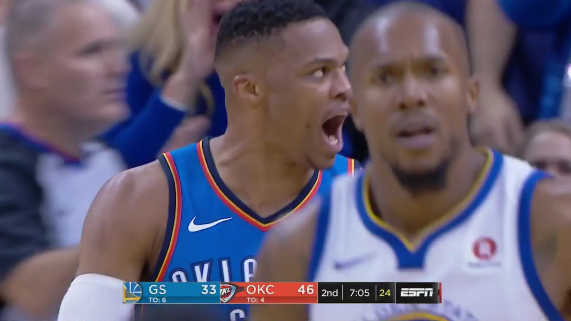 库里狂砍威少分，险胜迎来新赛季高光！